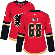 Women's Adidas Calgary Flames Jaromir Jagr Red Home Jersey - Premier
