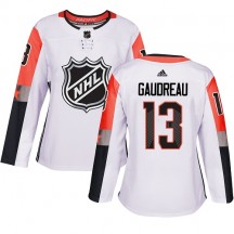 Women's Reebok Calgary Flames Johnny Gaudreau White 2018 All-Star Pacific Division Jersey - Authentic
