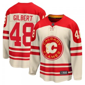Men's Fanatics Branded Calgary Flames Dennis Gilbert Cream Breakaway 2023 Heritage Classic Jersey - Premier