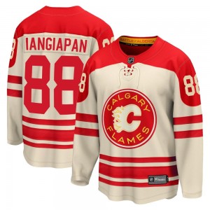 Men's Fanatics Branded Calgary Flames Andrew Mangiapane Cream Breakaway 2023 Heritage Classic Jersey - Premier