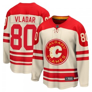 Men's Fanatics Branded Calgary Flames Dan Vladar Cream Breakaway 2023 Heritage Classic Jersey - Premier