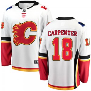 Youth Fanatics Branded Calgary Flames Ryan Carpenter White Away Jersey - Breakaway