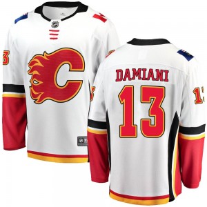 Youth Fanatics Branded Calgary Flames Riley Damiani White Away Jersey - Breakaway