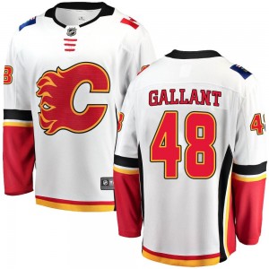 Youth Fanatics Branded Calgary Flames Alex Gallant White Away Jersey - Breakaway