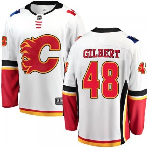 Youth Fanatics Branded Calgary Flames Dennis Gilbert White Away Jersey - Breakaway