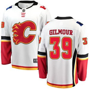 Youth Fanatics Branded Calgary Flames Doug Gilmour White Away Jersey - Breakaway
