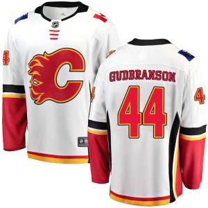 Youth Fanatics Branded Calgary Flames Erik Gudbranson White Away Jersey - Breakaway