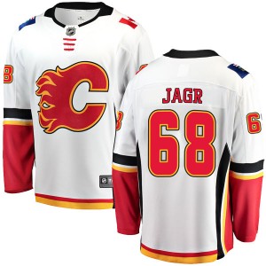 Youth Fanatics Branded Calgary Flames Jaromir Jagr White Away Jersey - Breakaway