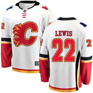 Youth Fanatics Branded Calgary Flames Trevor Lewis White Away Jersey - Breakaway