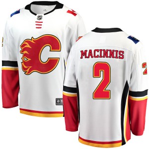 Youth Fanatics Branded Calgary Flames Al MacInnis White Away Jersey - Breakaway