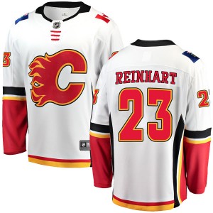 Youth Fanatics Branded Calgary Flames Paul Reinhart White Away Jersey - Breakaway