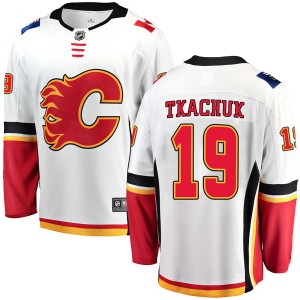 Youth Fanatics Branded Calgary Flames Matthew Tkachuk White Away Jersey - Breakaway