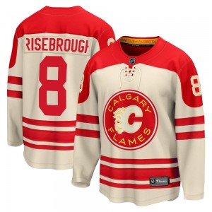 Youth Fanatics Branded Calgary Flames Doug Risebrough Cream Breakaway 2023 Heritage Classic Jersey - Premier