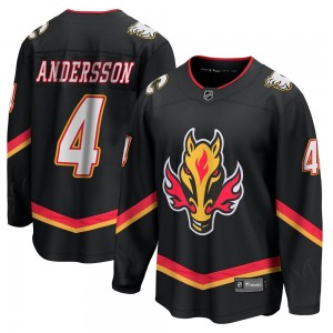 Men's Fanatics Branded Calgary Flames Rasmus Andersson Black Breakaway 2022/23 Alternate Jersey - Premier