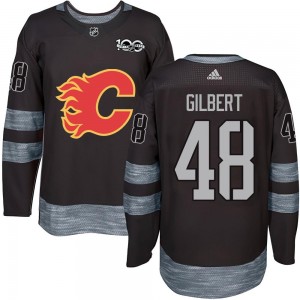 Youth Calgary Flames Dennis Gilbert Black 1917-2017 100th Anniversary Jersey - Authentic