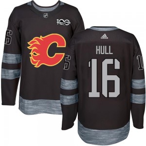 Youth Calgary Flames Brett Hull Black 1917-2017 100th Anniversary Jersey - Authentic