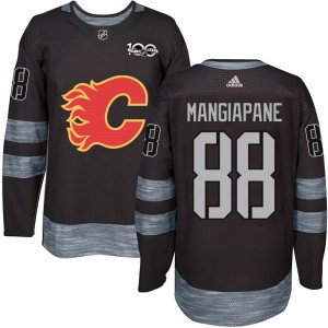 Youth Calgary Flames Andrew Mangiapane Black 1917-2017 100th Anniversary Jersey - Authentic