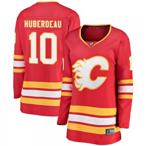Women's Fanatics Branded Calgary Flames Jonathan Huberdeau Red Alternate Jersey - Breakaway