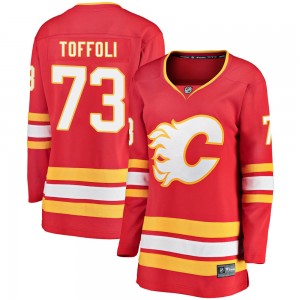 Women's Fanatics Branded Calgary Flames Tyler Toffoli Red Alternate Jersey - Breakaway