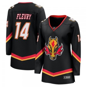 Women's Fanatics Branded Calgary Flames Theoren Fleury Black Breakaway 2022/23 Alternate Jersey - Premier