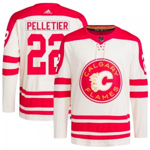 Men's Adidas Calgary Flames Jakob Pelletier Cream 2023 Heritage Classic Primegreen Jersey - Authentic