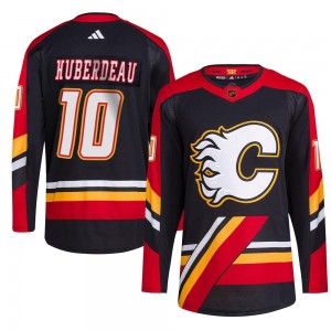 Youth Adidas Calgary Flames Jonathan Huberdeau Black Reverse Retro 2.0 Jersey - Authentic