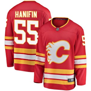 Youth Fanatics Branded Calgary Flames Noah Hanifin Red Alternate Jersey - Breakaway