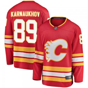 Youth Fanatics Branded Calgary Flames Pavel Karnaukhov Red Alternate Jersey - Breakaway