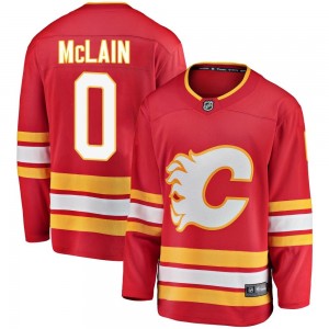 Youth Fanatics Branded Calgary Flames Mitchell McLain Red Alternate Jersey - Breakaway