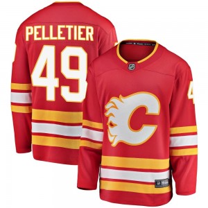 Youth Fanatics Branded Calgary Flames Jakob Pelletier Red Alternate Jersey - Breakaway