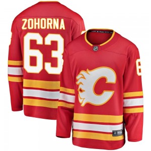 Youth Fanatics Branded Calgary Flames Radim Zohorna Red Alternate Jersey - Breakaway
