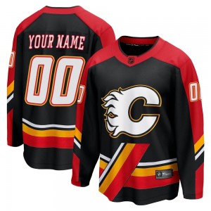 Youth Fanatics Branded Calgary Flames Custom Black Custom Special Edition 2.0 Jersey - Breakaway