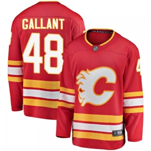 Men's Fanatics Branded Calgary Flames Alex Gallant Red Alternate Jersey - Breakaway