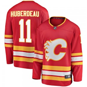 Men's Fanatics Branded Calgary Flames Jonathan Huberdeau Red Alternate Jersey - Breakaway