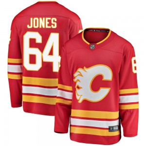 Men's Fanatics Branded Calgary Flames Ben Jones Red Alternate Jersey - Breakaway