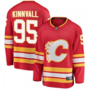 Men's Fanatics Branded Calgary Flames Johannes Kinnvall Red Alternate Jersey - Breakaway