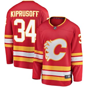 Men's Fanatics Branded Calgary Flames Miikka Kiprusoff Red Alternate Jersey - Breakaway