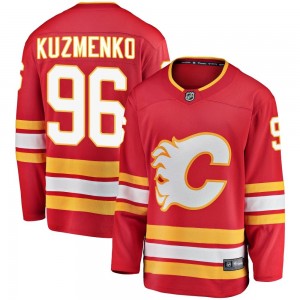Men's Fanatics Branded Calgary Flames Andrei Kuzmenko Red Alternate Jersey - Breakaway