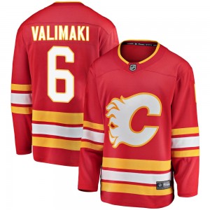 Men's Fanatics Branded Calgary Flames Juuso Valimaki Red Alternate Jersey - Breakaway