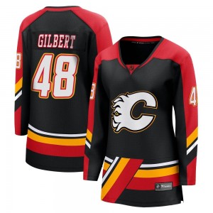 Women's Fanatics Branded Calgary Flames Dennis Gilbert Black Special Edition 2.0 Jersey - Breakaway