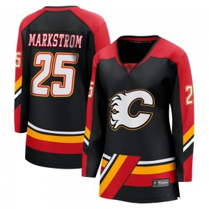 Women's Fanatics Branded Calgary Flames Jacob Markstrom Black Special Edition 2.0 Jersey - Breakaway