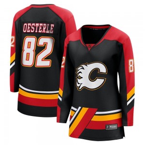 Women's Fanatics Branded Calgary Flames Jordan Oesterle Black Special Edition 2.0 Jersey - Breakaway