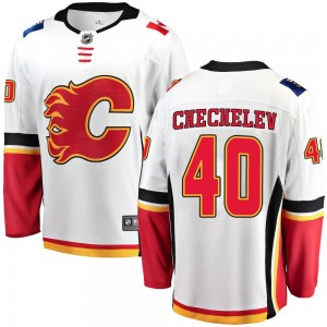 Men's Fanatics Branded Calgary Flames Daniil Chechelev White Away Jersey - Breakaway