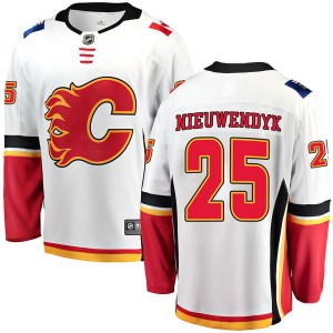 Men's Fanatics Branded Calgary Flames Joe Nieuwendyk White Away Jersey - Breakaway