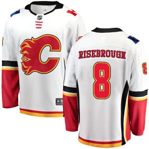 Men's Fanatics Branded Calgary Flames Doug Risebrough White Away Jersey - Breakaway