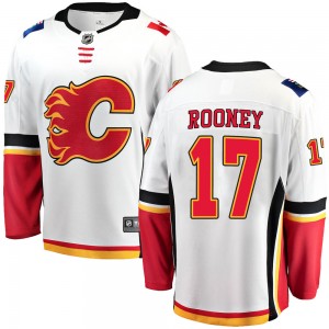 Men's Fanatics Branded Calgary Flames Kevin Rooney White Away Jersey - Breakaway