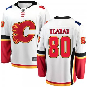 Men's Fanatics Branded Calgary Flames Dan Vladar White Away Jersey - Breakaway