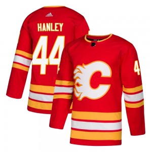 Men's Adidas Calgary Flames Joel Hanley Red Alternate Jersey - Authentic