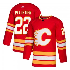 Men's Adidas Calgary Flames Jakob Pelletier Red Alternate Jersey - Authentic