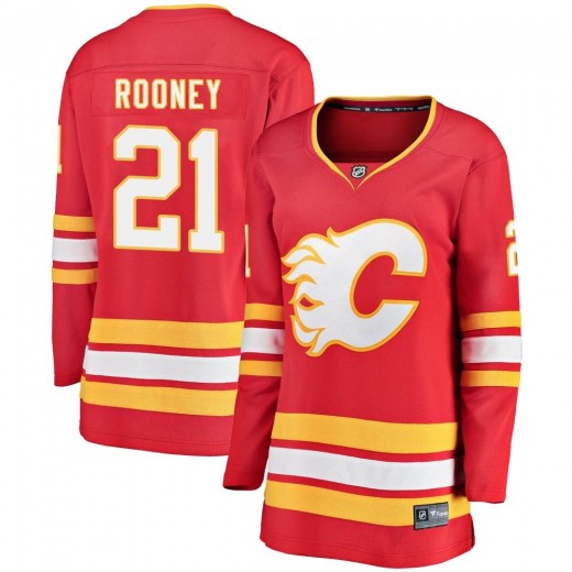 Women's Fanatics Branded Calgary Flames Kevin Rooney Red Alternate Jersey - Breakaway